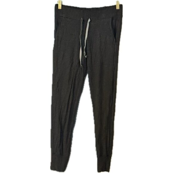 Victoria's Secret Black Track Pants with Tapered Leg - Picture 1 of 5